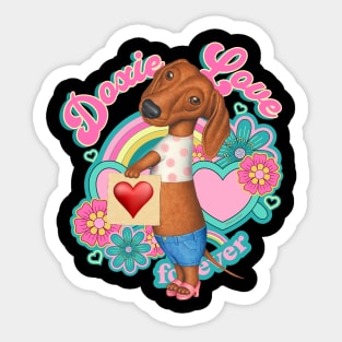 Doxie Love Sticker